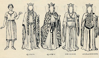 معرض الأزياء التاريخية: الفساتين التي تم ارتداؤها في أيام ريتشارد الأول ، c1934 بواسطة غير معروف