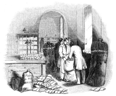 مكتب البريد العام ، تعبئة البريد الهندي ، 1844. بواسطة غير معروف