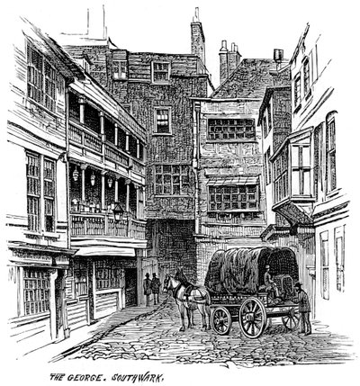 The George Inn ، ساوثوارك ، لندن ، 1887 بواسطة غير معروف
