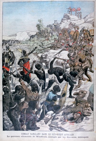 حامية ويندهوك الألمانية ، المحاصرة من قبل Herero ، جنوب غرب أفريقيا ، 1904 بواسطة غير معروف