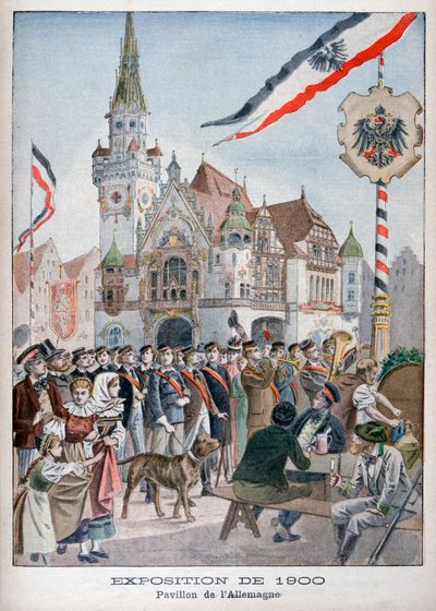 الجناح الألماني في المعرض العالمي لعام 1900 ، باريس ، 1900 بواسطة غير معروف