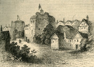 مسرح جلوب ، درجة الحرارة. إليزابيث ، c1878. بواسطة غير معروف