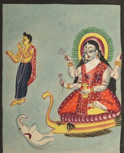 الإلهة جانجا ، 1800s. بواسطة غير معروف