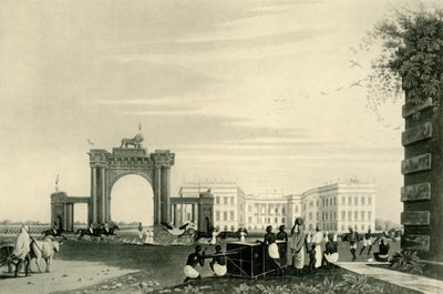 الحاكم العام والحارس الشخصي خارج مقر الحكومة ، 1820 ، 1925. بواسطة غير معروف
