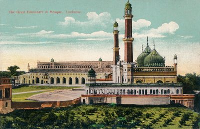 المسجد الكبير والمسجد. لكناو ، c1900. بواسطة غير معروف