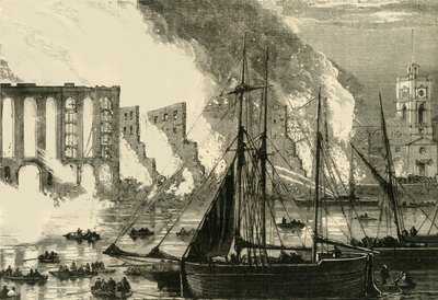 الحريق العظيم في شارع Cottons Wharf Tooley ، 1861 ، c1878. بواسطة غير معروف