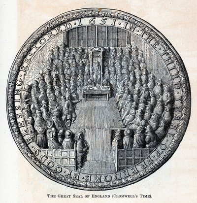 ختم إنجلترا العظيم Cromwells Time ، 1882 بواسطة غير معروف