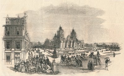 الميدان الكبير ، المكسيك ، 1845. بواسطة غير معروف