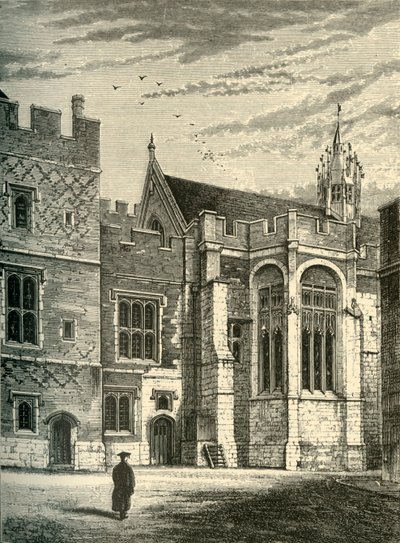 القاعة ، من Brewhouse Yard ، 1911. بواسطة غير معروف