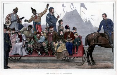 سيارة الحصان في ويمبلدون ، 1872 بواسطة غير معروف