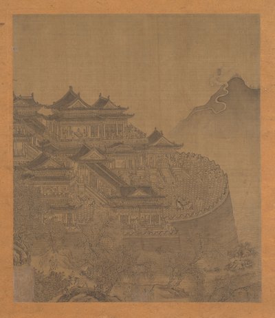 ظهر Lü Dongbin الخالد فوق جناح Yueyang في القرنين الخامس عشر والسادس عشر. بواسطة غير معروف
