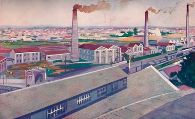 مطاحن الجوت للشركة الوطنية للأقمشة الجوت ، 1914 بواسطة غير معروف