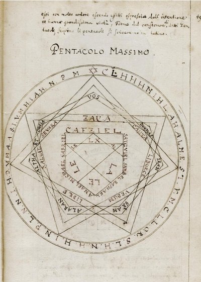 مفتاح سليمان Clavicula Salomonis ، أوائل القرن الثامن عشر بواسطة غير معروف