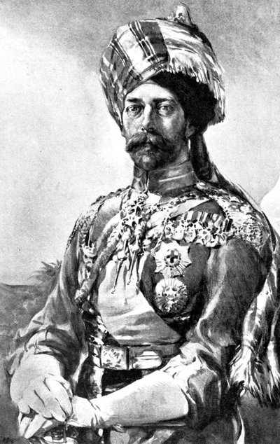 الملك الإمبراطور بصفته العقيد العام ، لانسر ، الجيش الهندي ، 1914 بواسطة غير معروف