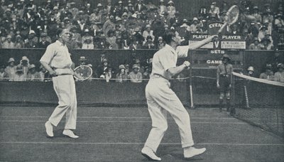 الملك كلاعب تنس ، 1926 ، 1937. بواسطة غير معروف