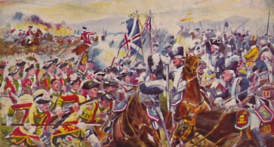 الملوك يمتلكون مشاة خفيفة في يوركشاير. المعركة في Rosefields في Minden ، 1759 ، 1939 بواسطة غير معروف