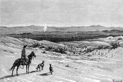 صحراء كيزيل - كوم ، Dussibal Wells ، آسيا ، 1895 بواسطة غير معروف