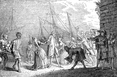 إنزال سينسينو ، 1720 بواسطة غير معروف