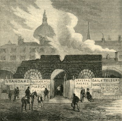 آخر بقايا سجن الأسطول ، c1872. بواسطة غير معروف