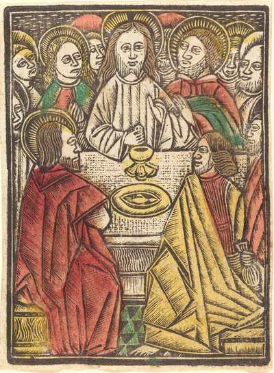 العشاء الأخير ، ج. 1480. بواسطة غير معروف