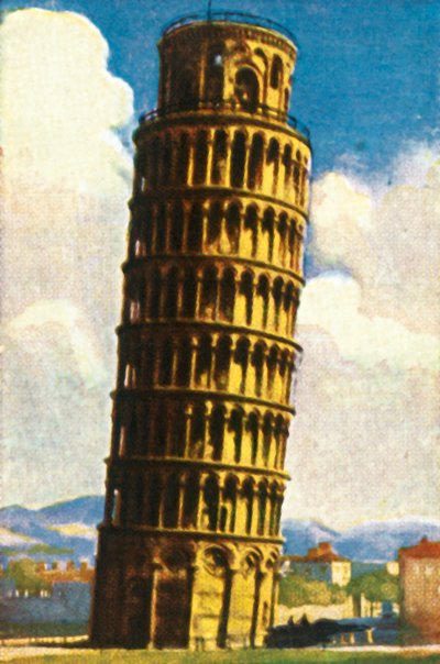 برج بيزا المائل ، c1928. بواسطة غير معروف