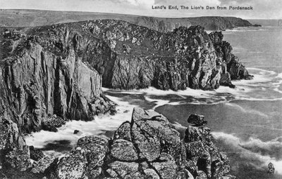 The Den Den من Pordenack ، Lands End ، Cornwall ، أوائل القرن العشرين بواسطة غير معروف
