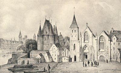 دار الملازم وكنيسة سانت لاندري عام 1540 ، 1915 بواسطة غير معروف