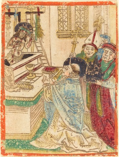 قداس القديس غريغوريوس 1480-1490. بواسطة غير معروف