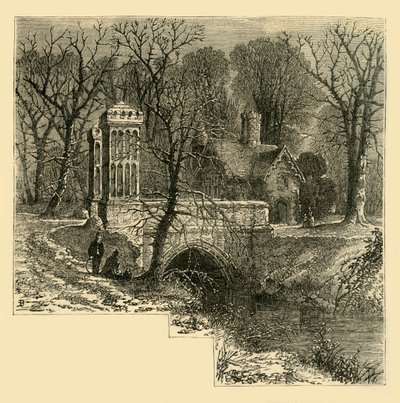 الخندق ، قصر فولهام ، c1878. بواسطة غير معروف