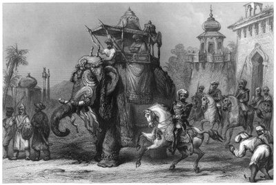نانا صاحب مع مرافقه عام 1860 بواسطة غير معروف