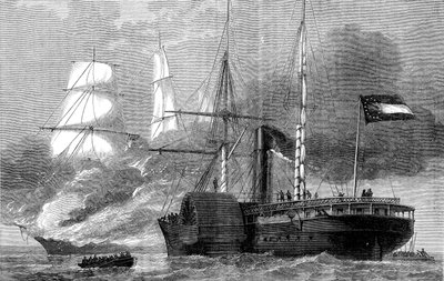 ناشفيل تدمر تاجرًا اتحاديًا ، الحرب الأهلية الأمريكية ، 1861-1862 c1880 بواسطة غير معروف