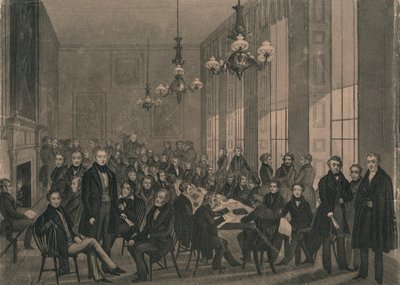 المؤتمر الوطني ... 4 فبراير 1839 في مقهى القهوة البريطانية. بواسطة غير معروف