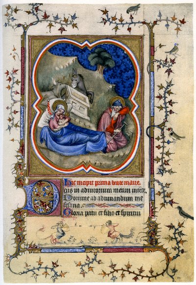 الميلاد ، من كتاب ساعات وسفر القداس c1370 1958 بواسطة غير معروف