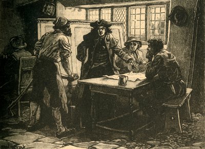 نوتينجهام كابتن ومحرضون في White Horse Inn ، Pentrich ، ديربيشاير ، 1817 c1890. بواسطة غير معروف