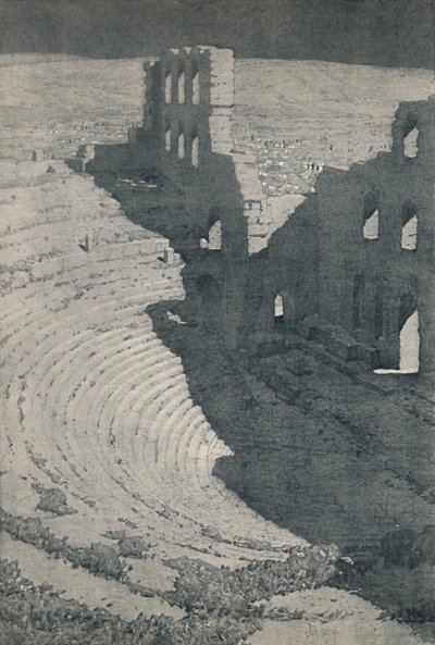 أوديوم هيرودس أتيكوس في أثينا ، 1913 بواسطة غير معروف