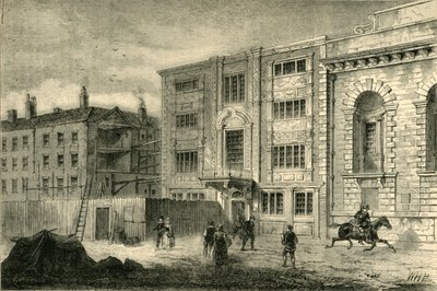 مكتب البريد القديم ، في شارع لومبارد ، حوالي 1800 ، c1872. بواسطة غير معروف