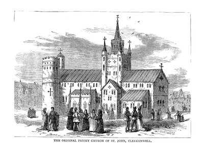كنيسة Priory الأصلية للقديس يوحنا ، 1878 بواسطة غير معروف