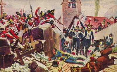 الثور. وباكس. مشاة خفيفة. المعركة في فناء الكنيسة في فيمييرو ، 1808 ، 1939 بواسطة غير معروف
