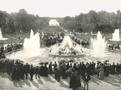 نوافير القصر ، فرساي ، فرنسا ، 1895. بواسطة غير معروف