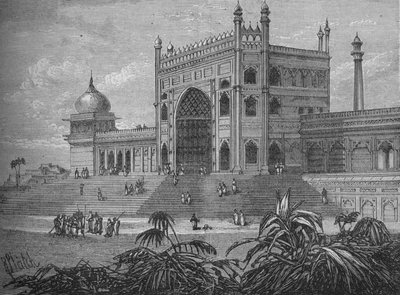 القصر في دلهي ، c1880 بواسطة غير معروف