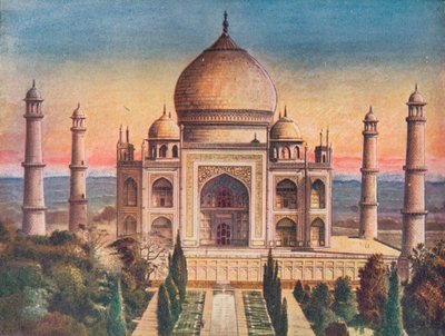 الجوهرة اللامتناهية للعمارة المحمودية: تاج محل بأجرا ، 1908. بواسطة غير معروف