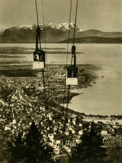 تلفريك بفاندربان ، بريجنتس ، النمسا ، c1935. بواسطة غير معروف