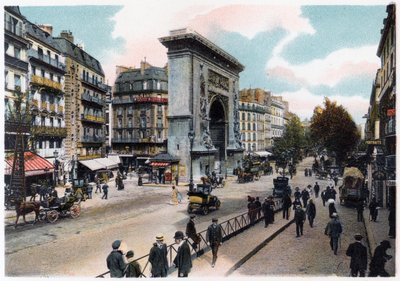 The Porte Saint Denis ، باريس ، c1900 بواسطة غير معروف