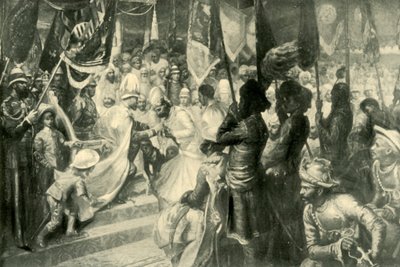 أمير ويلز يمنح وسام نجمة الهند في كلكتا ، 1901. بواسطة غير معروف
