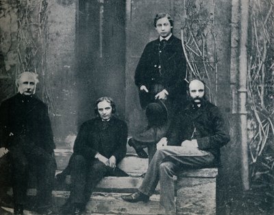 أمير ويلز ومعلميه في جامعة أكسفورد ، c1860 1910 بواسطة غير معروف