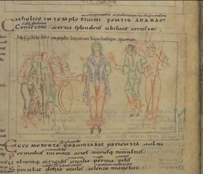 The Psychomachia by Prudentius ، القرن الحادي عشر بواسطة غير معروف
