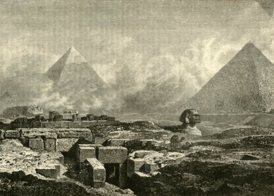 الأهرامات وأبو الهول ، 1890. بواسطة غير معروف
