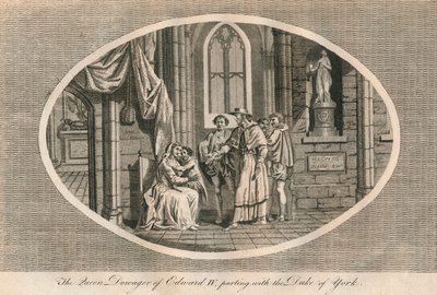 الملكة Dowager إدوارد الرابع فراق مع ابنها ، دوق يورك ، 1483 1793 بواسطة غير معروف