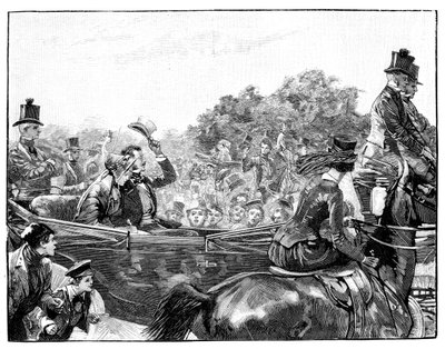استقبال كوينز في هايد بارك ، لندن ، c1840s ، 1900 بواسطة غير معروف