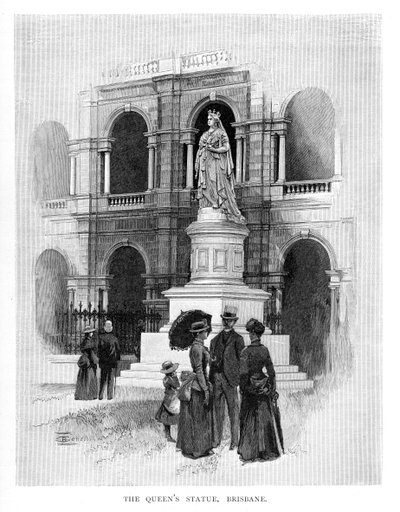 تمثال كوينز ، بريسبان ، أستراليا ، 1886 بواسطة غير معروف